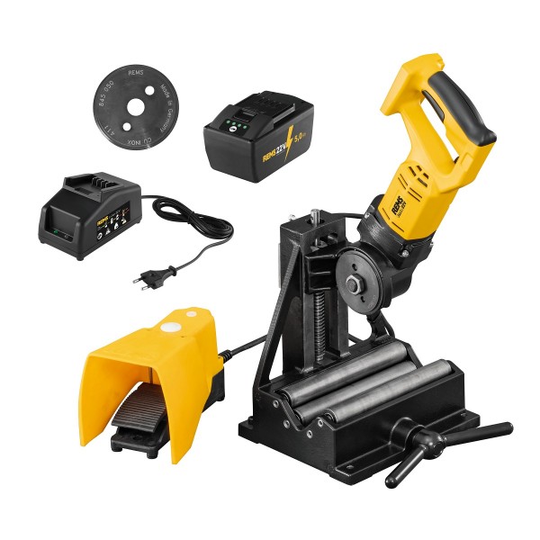 Akumulatorowa maszyna do cięcia rur REMS Cento 22V