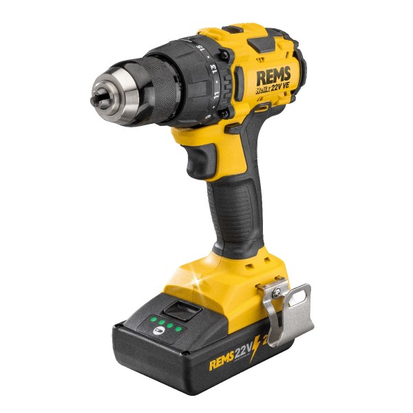 Wkrętarko-wiertarka akumulatorowa REMS Helix 22V VE Set