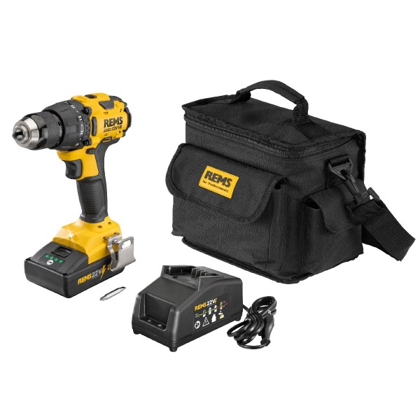 Wkrętarko-wiertarka akumulatorowa REMS Helix 22V VE Set