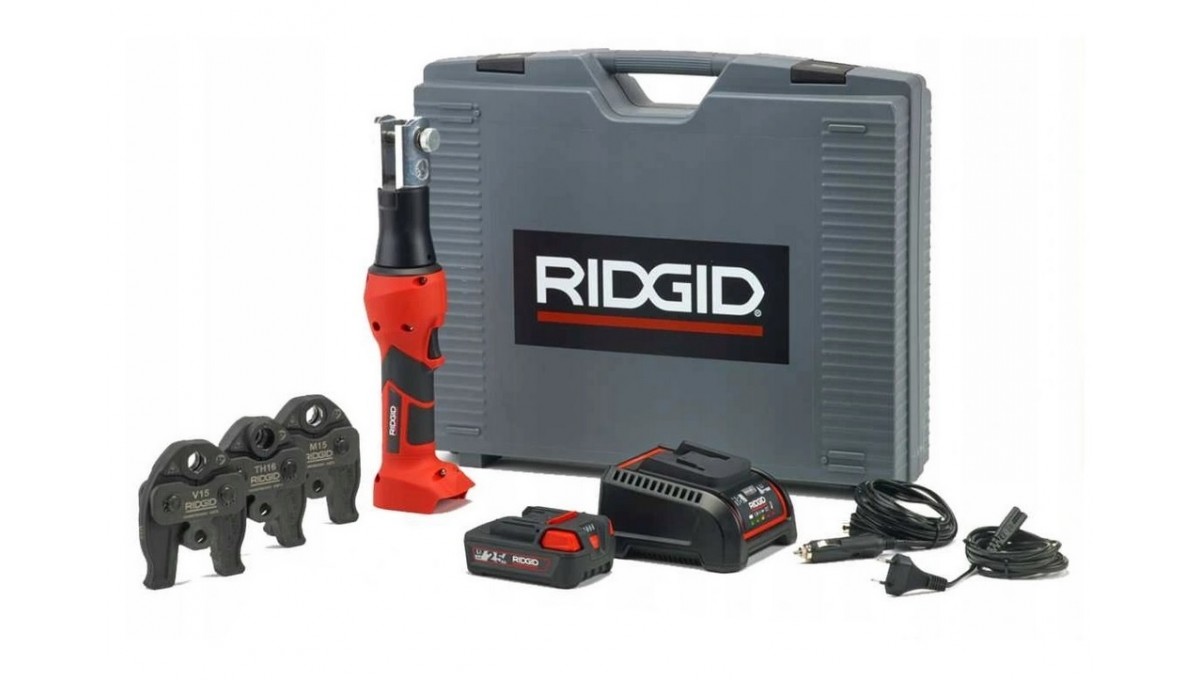 Zaciskarka do rur RIDGID RP 219 + 3 szczęki zaciskowe