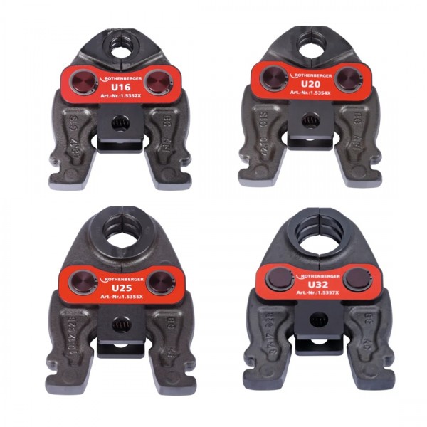 Zestaw 4 szczęk zaciskowych Compact U 16-20-25-32 ROCASE