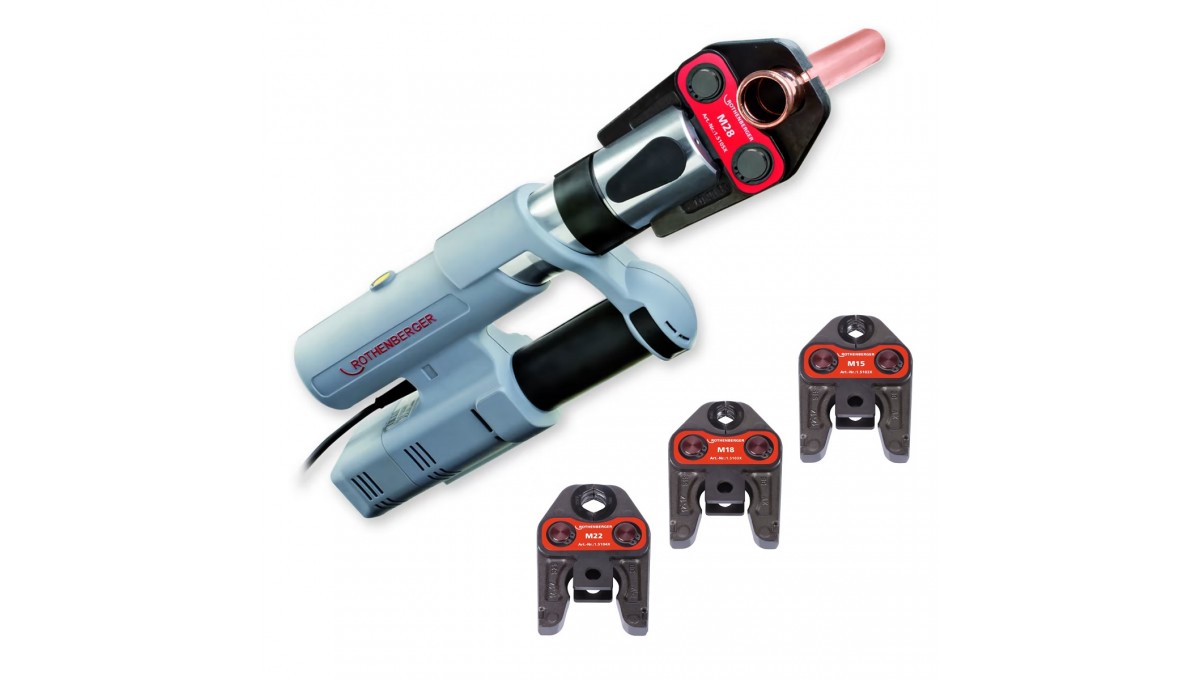 Zaciskarka do rur ROMAX AC ECO + 3 szczęki zaciskowe*