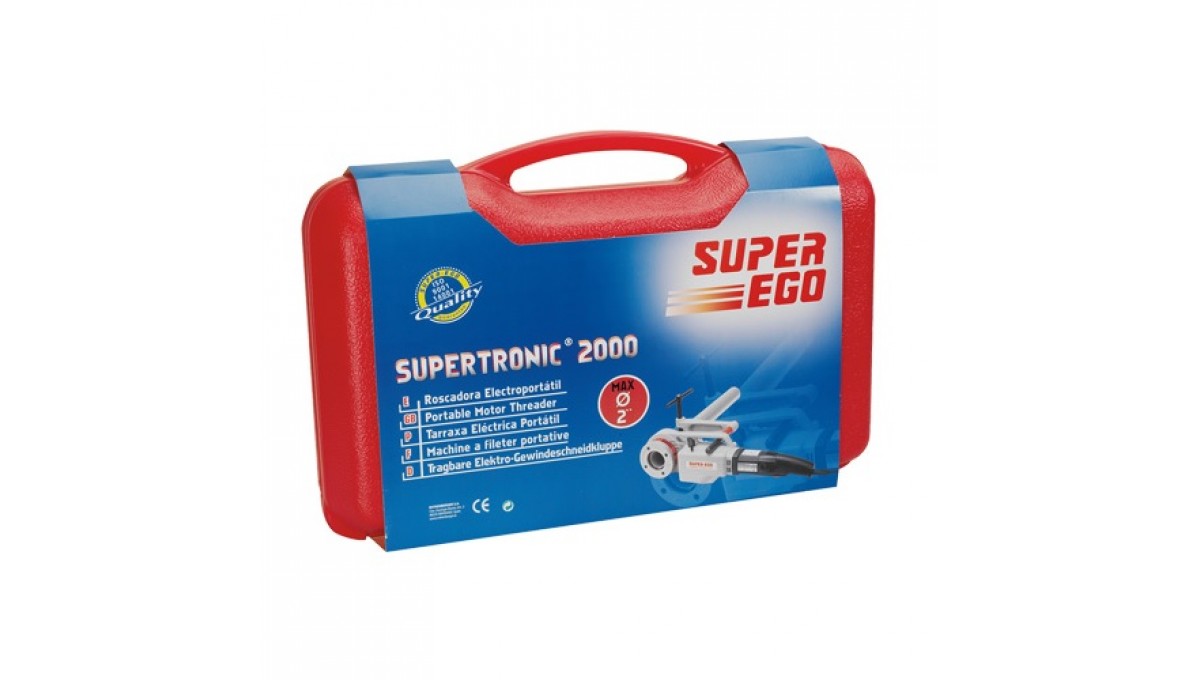 Gwintownica SuperEgo SUPERTRONIC 2000 do 2" + PIONIER z imadłem